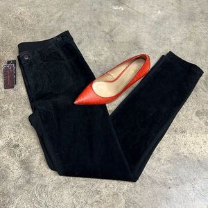 Black leather pants